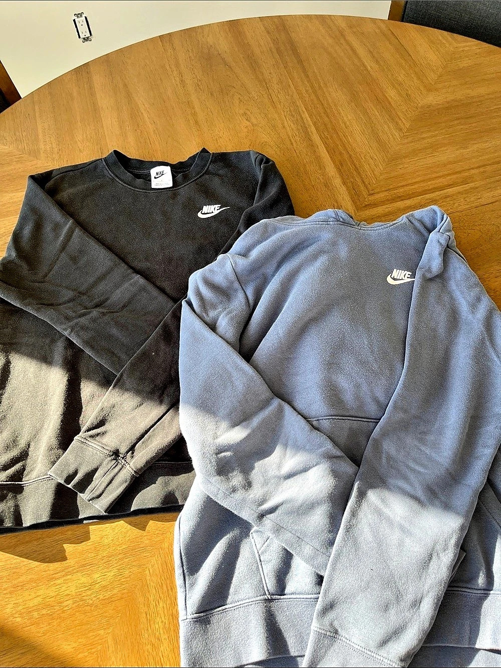Nike Hooded Sweatshirt Set Gray & Black Size Small